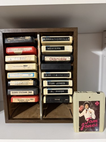 Vintage wood rotating track - vintage, 8-track